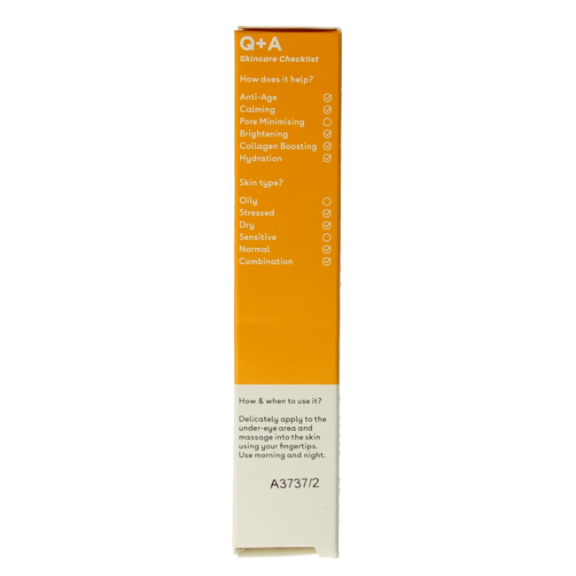 Q+A Vitamin C eye cream 15 Millilitres