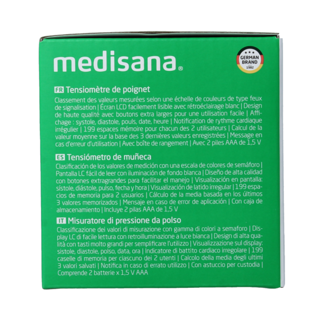 Medisana Tensiómetro de muñeca BW 345 1 unidad