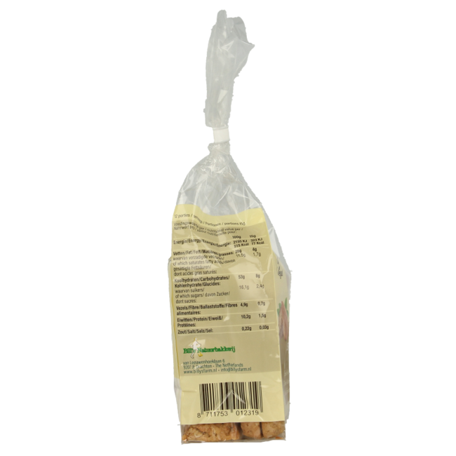 Bastoncitos de espelta con almendra bio 175 gramos