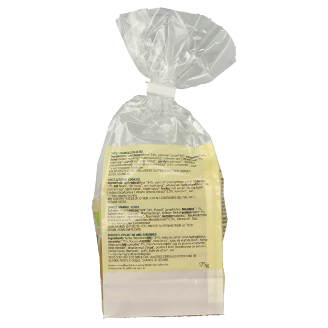 Bâtonnets d'épeautre aux amandes bio 175 g