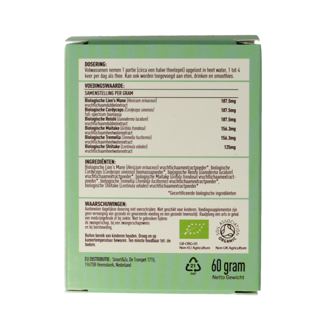 Myco synergy powder organic 60 Gram
