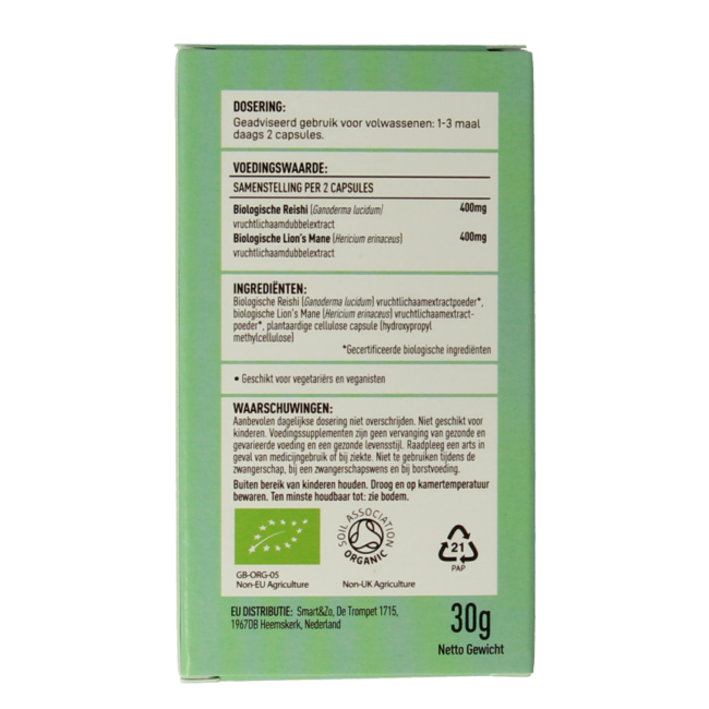 Mushrooms for Life Myco Zen Bio 60 Cápsulas