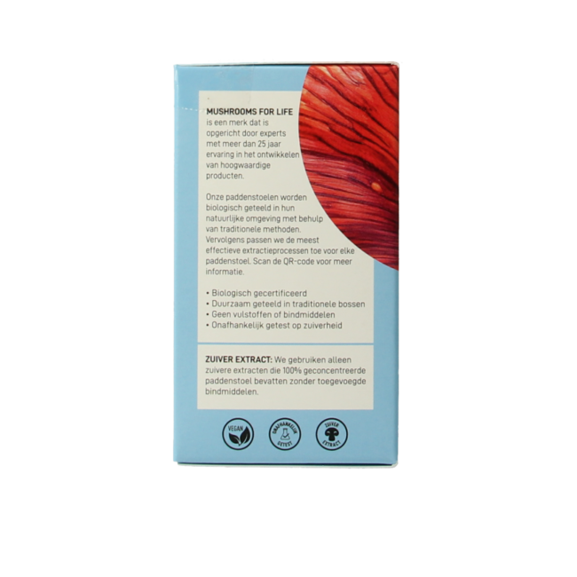 Mushrooms for Life Reishi bio 60 Cápsulas