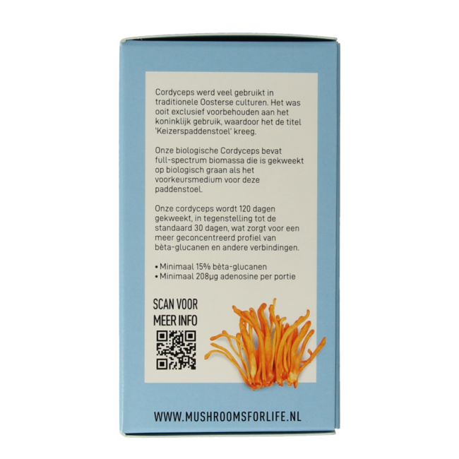 Mushrooms for Life Cordyceps organic 60 Capsules