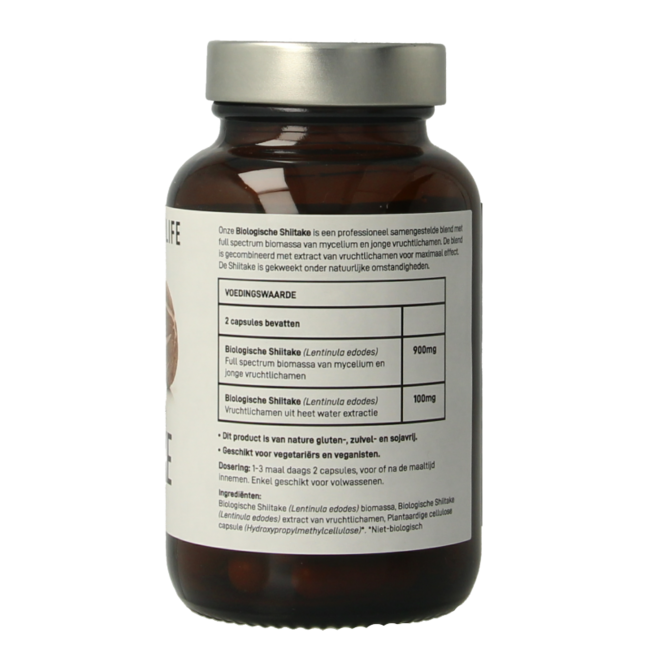 Mushrooms for Life Shiitake bio 60 Gélules