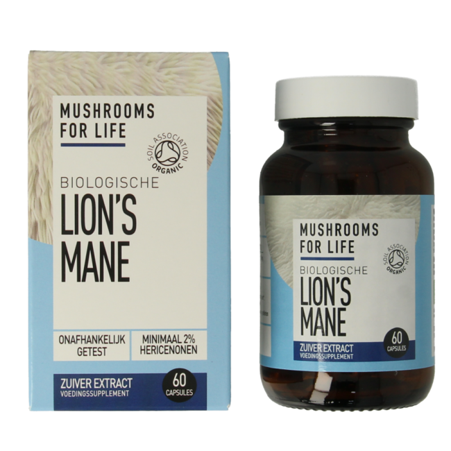 Mushrooms for Life Lion's mane bio 60 Cápsulas