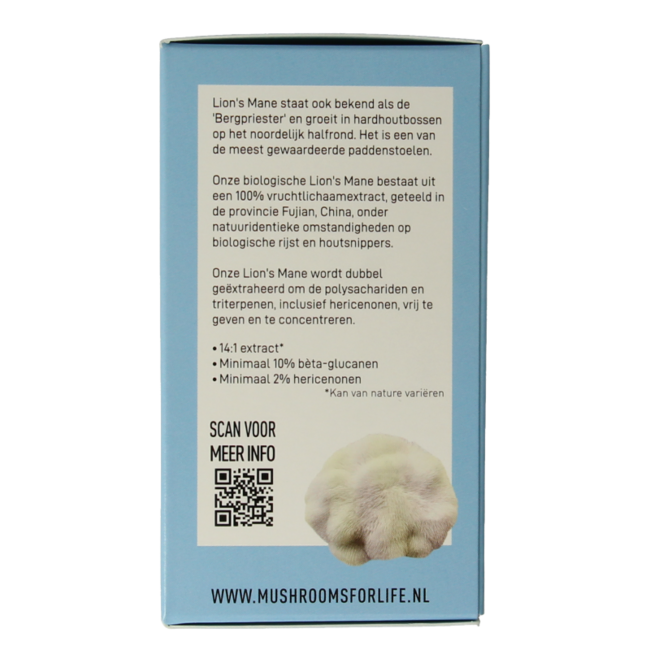 Mushrooms for Life Lion's mane organic 60 Capsules