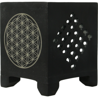 Volatile Black soapstone incense and oil burner 1 Piece