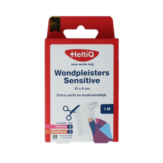 Heltiq Heltiq Sensitive wound plaster 1mx6cm 1 Piece