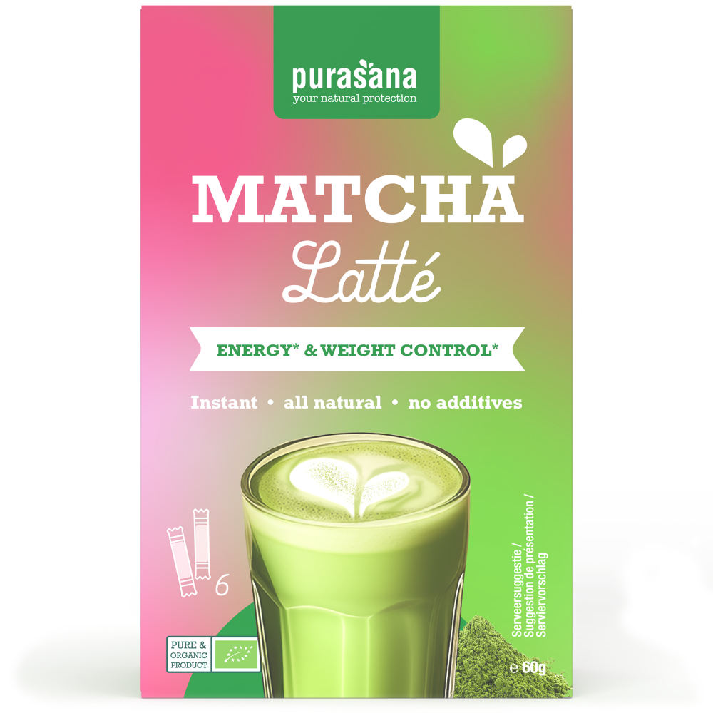 Purasana Matcha Latte Istantaneo Biologico - Energia Naturale