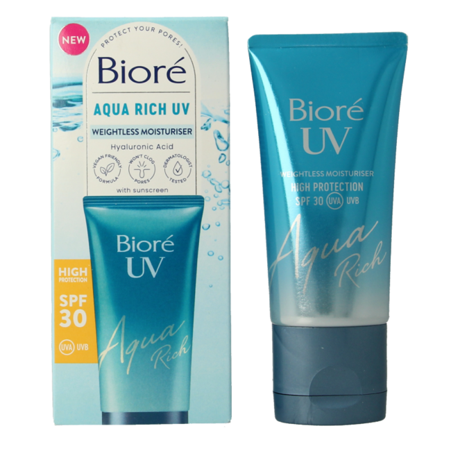 Biore Aqua hidratante rica ligera SPF30 UV 50,00 mililitros