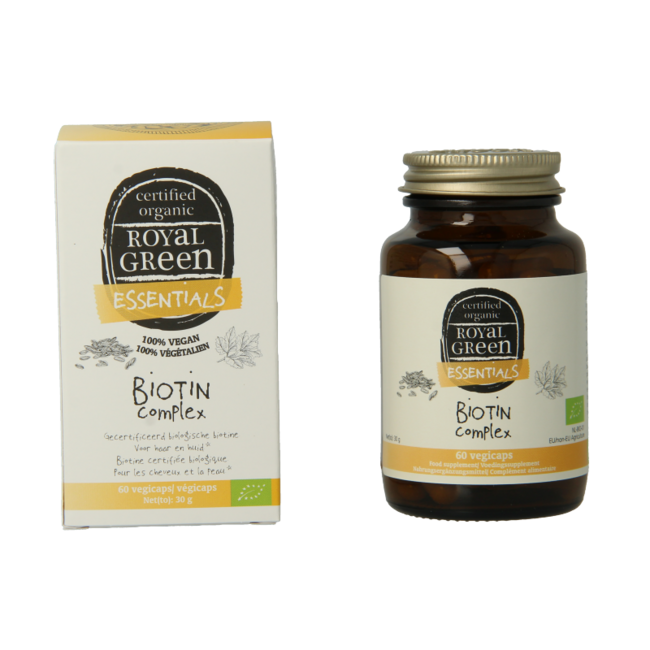 Royal Green Biotina complex bio 60 cápsulas vegetales