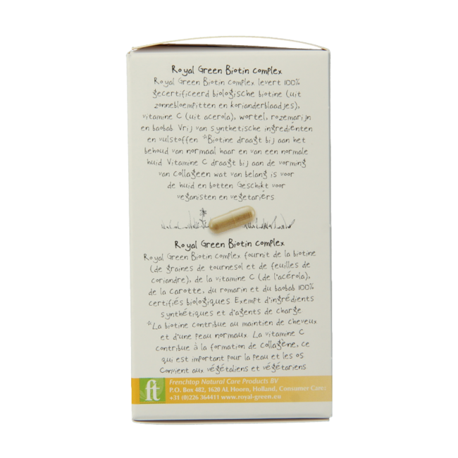 Royal Green Complesso di Biotina bio 60 Capsule Vegetali
