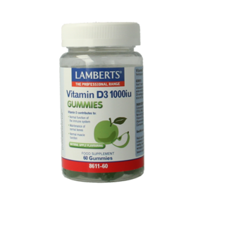 Lamberts Lamberts Witamina D3 1000 IU 60 żelków
