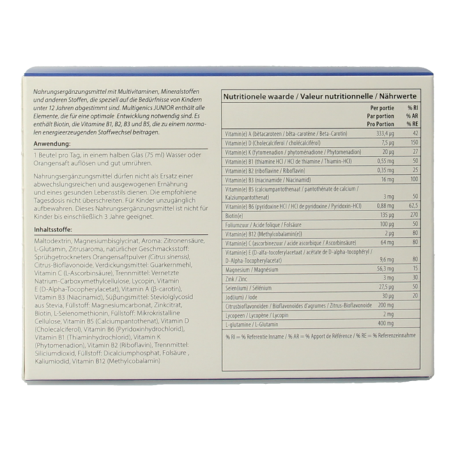 Multigenics junior 30 Sachets