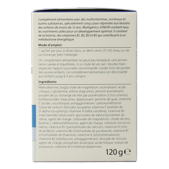 Multigenics junior 30 sobres