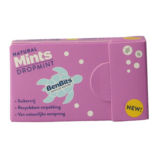 Caramelos de menta BenBits Dropmints 30 gramos
