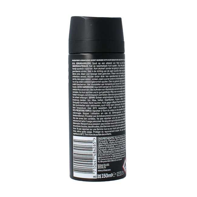 AXE Deodorant bodyspray black 150 Millilitres