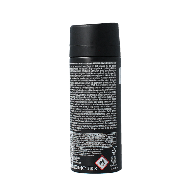 AXE Desodorante bodyspray black 150 mililitros