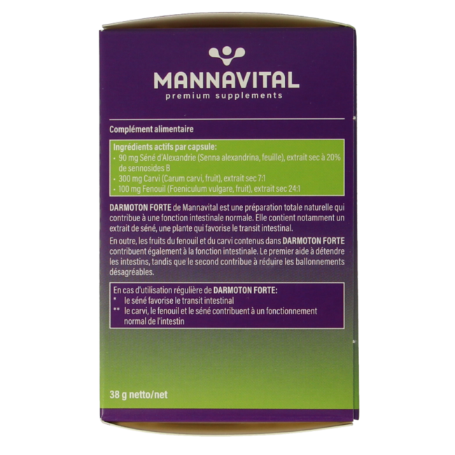 Mannavital Darmoton forte 60 cápsulas vegetarianas