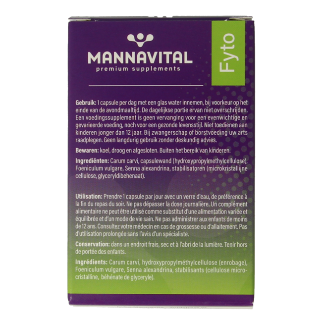 Mannavital Darmoton forte 60 cápsulas vegetarianas