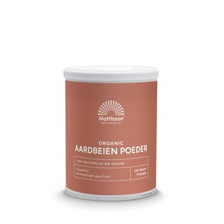 Mattisson Aardbeien poeder bio 125 Gram