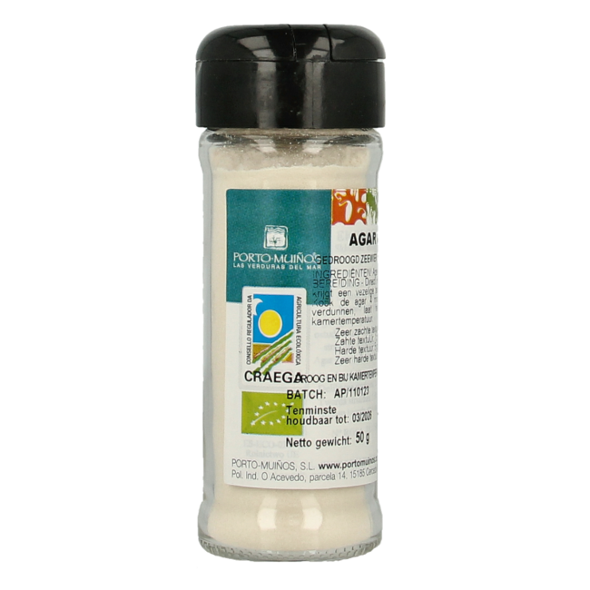 Porto Muíños Agar-agar en polvo bio 50 g