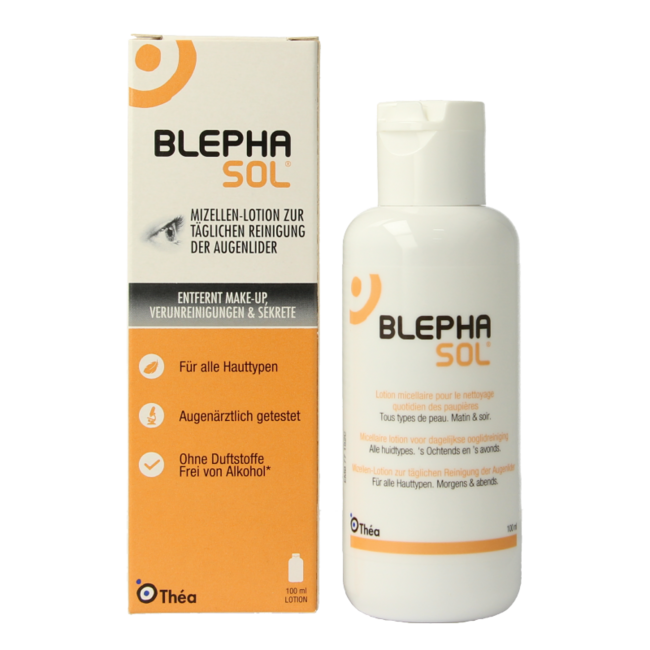 Lotion nettoyante pour paupières 100 mg