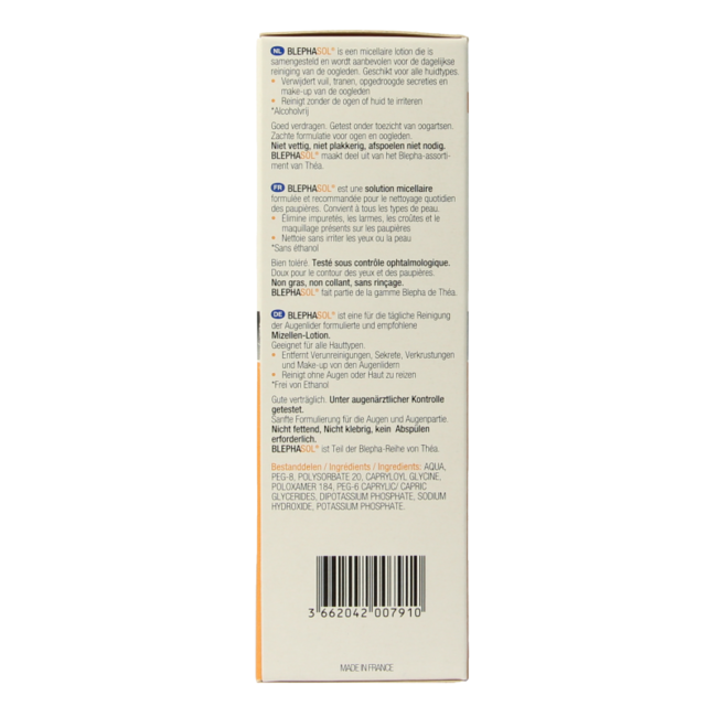 Lotion nettoyante pour paupières 100 mg