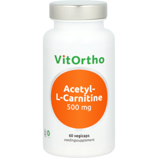 VitOrtho VitOrtho Acetyl-L-Carnitine 500mg 60 Vegetarische capsules