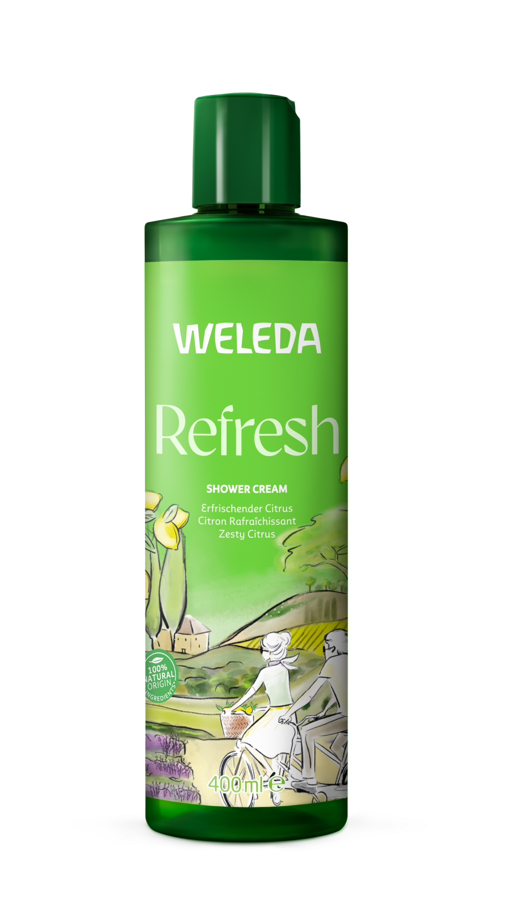 Weleda Refresh crema de ducha cítrica bio 400 mililitros