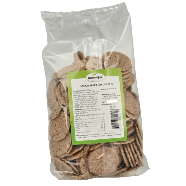 Bountiful Craquelin au sésame et poivre 200 g