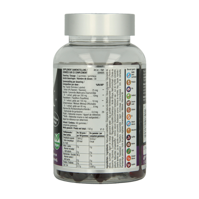 Lucovitaal Gummies Sommeil enfants myrtille végan 60 gummies