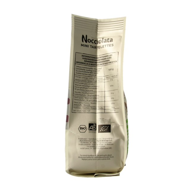 Rigoni Di Asiago Nocciolata bianca tartlets organic 250 Gram