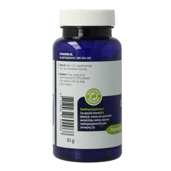 Cordyceps CPA3 mycelium extract 12:1 60 Vegetarian capsules