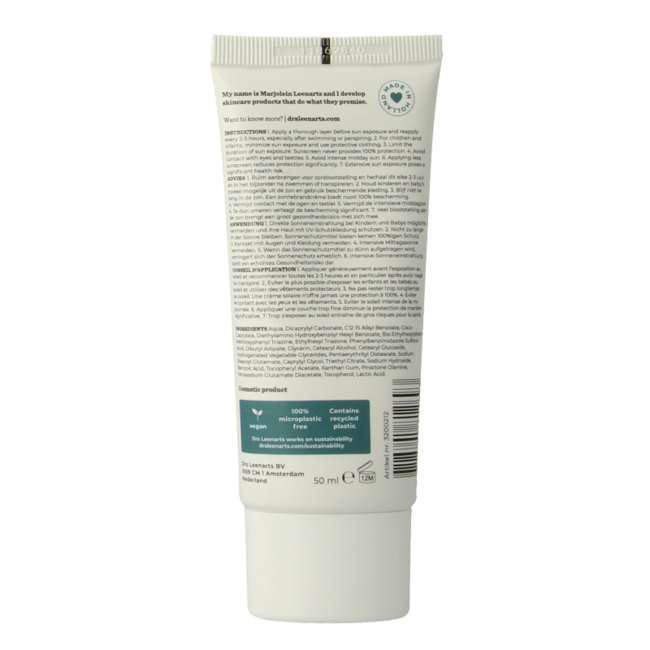 Drs Leenarts Suncare SPF50 50 Milliliter