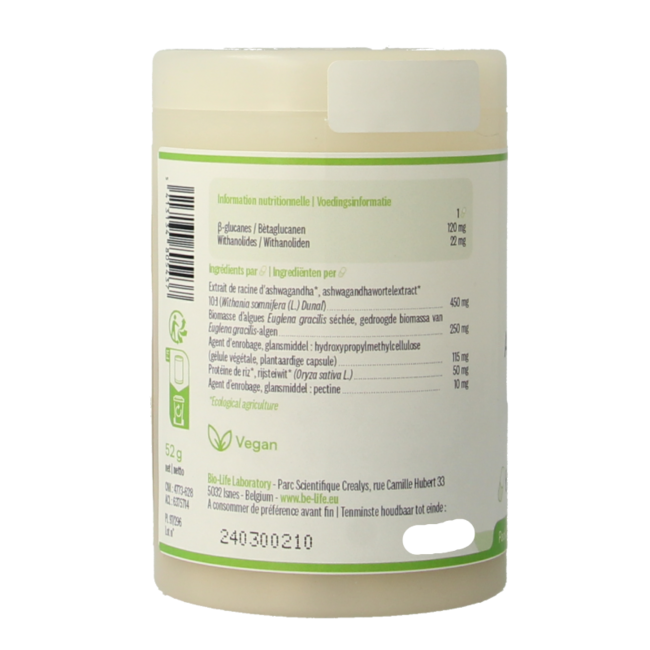 Be-Life Ashwagandha plus 60 gélules