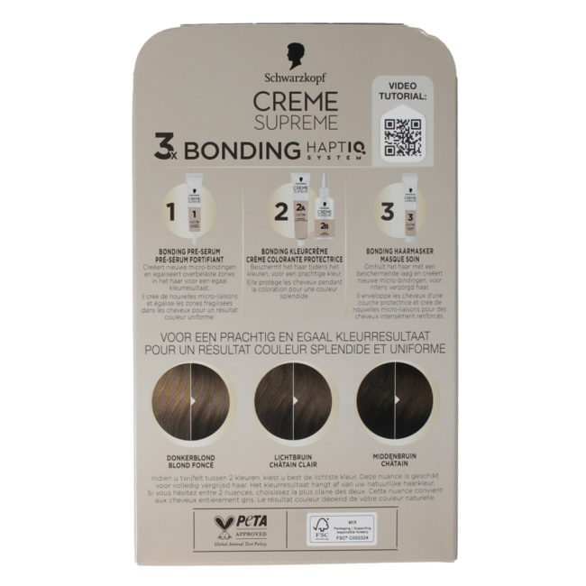 Schwarzkopf Creme supreme 6-16 jasny brąz 1 sztuka