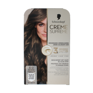 Schwarzkopf Schwarzkopf Creme supreme 6-0 lichtbraun 1 Stück
