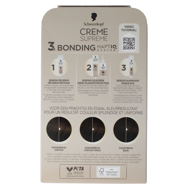 Creme supreme 4-0 castaño oscuro 1 unidad