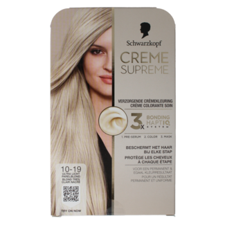 Schwarzkopf Schwarzkopf Creme supreme 10-19 Lichtblond 1 Stück
