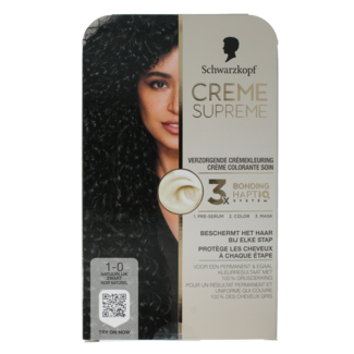 Schwarzkopf Schwarzkopf Creme supreme 1-0 black 1 Stuks