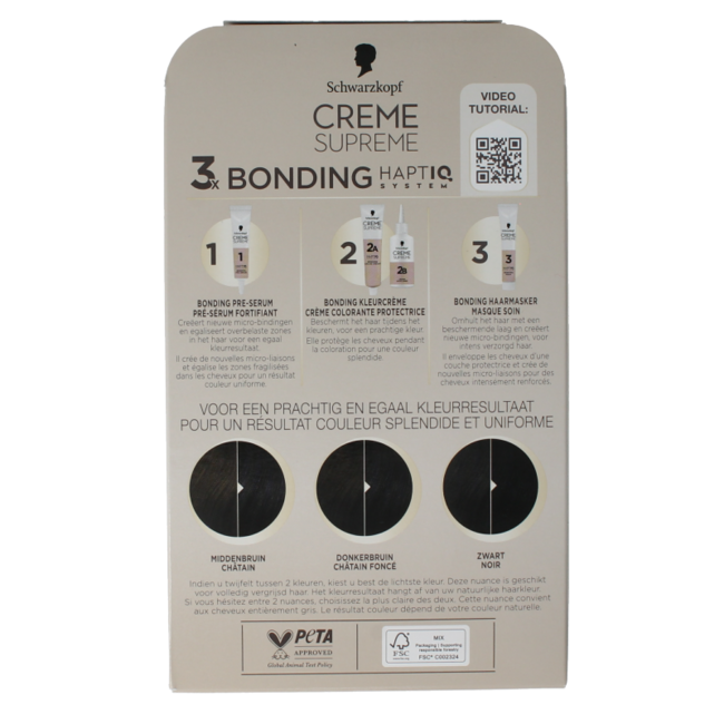 Schwarzkopf Creme supreme 1-0 black 1 Stuks