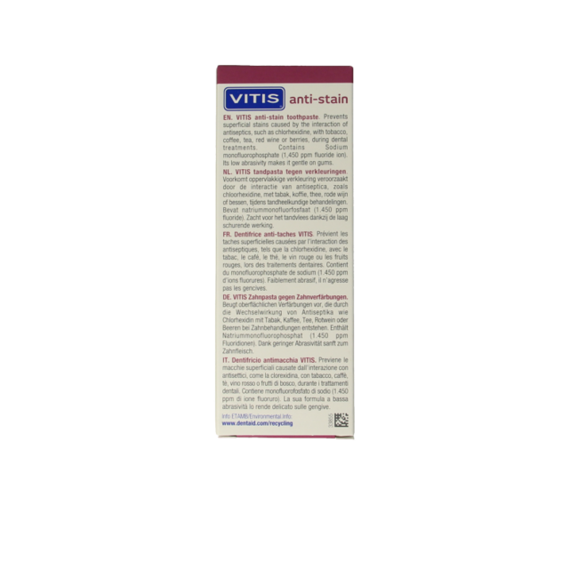 Vitis Dentifrice anti-taches 50 ml