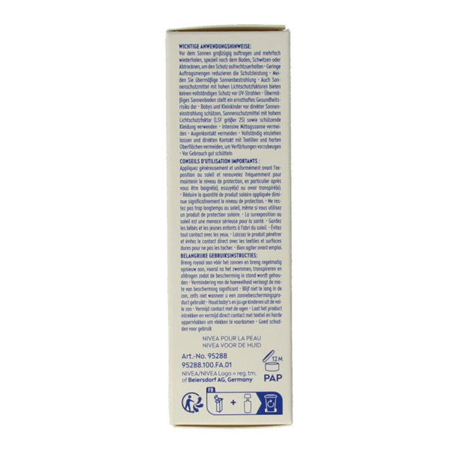 Nivea Sun Fluide Solaire Visage Quotidien SPF50 Teinté Clair 40 ml