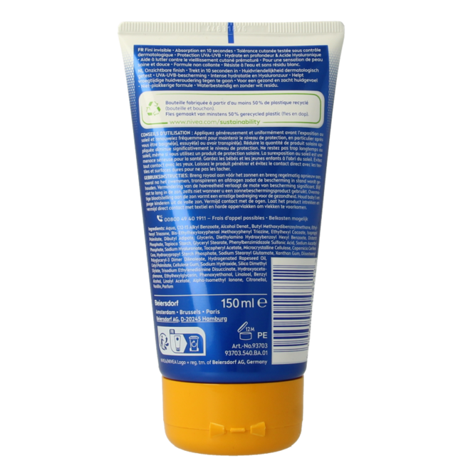 Nivea Sun Protect & Hydrate Invisible Touch LSF50 150 Milliliter