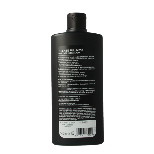 Syoss Champú Intense Fullness 440 mililitros