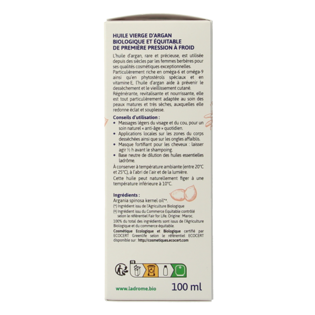 Aceite de argán Ladrome 100 ml