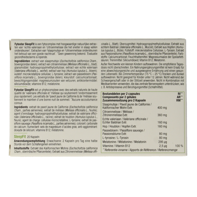 Fytostar Sleep fit 20 Capsule