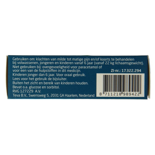 Teva Paracetalgin 500 mg, 20 Stück